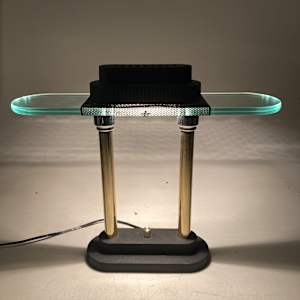 George Kovac bankers lamp by Robert Sonneman 