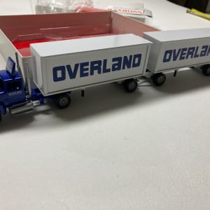 WINROSS die cast OVERLAND double pup truck