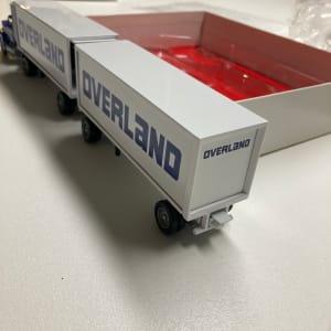 WINROSS die cast OVERLAND double pup truck 