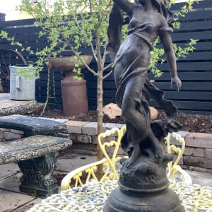 Tall classical specter woman sculpture 