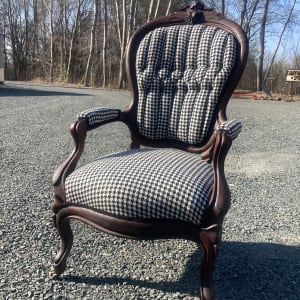 Renaissance Revival upholstered arm chair
