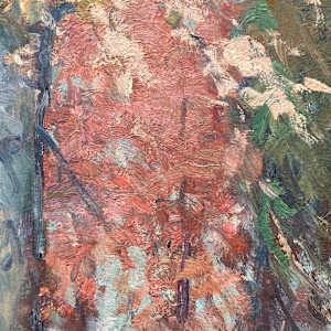 Carl G.T. Olson original painting on board fall trees  #31 