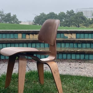 DCW Eames walnut chair 
