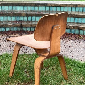 DCW Eames walnut chair 