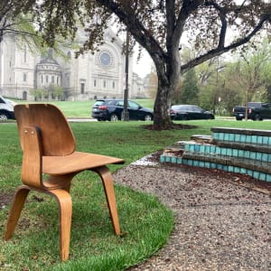 DCW Eames walnut chair 