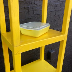 covered yellow pyrex 