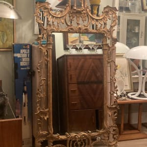 Chinoiserie gold ornate mirror