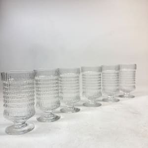 Set of 6 Seneca Cascade drinking water glasses 