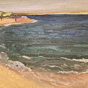 Carl G. T. Olson original painting on board seascape  #64 