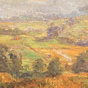 Carl G. T. Olson original painting on board fall landscape  #67 