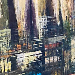 Mid century modern painting on canvas 