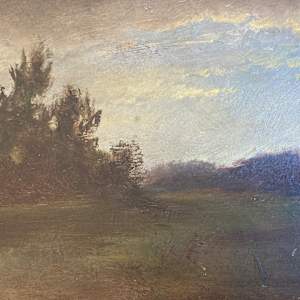 Peter Roos original painting on canvas dark landscape  #86 