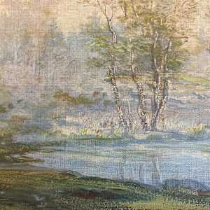 Peter Roos original painting on canvas landscape  #85 