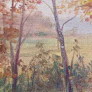 Carl G. T. Olson  original painting on board autumn scene #109 