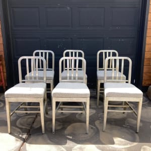 Set of 6 fireproof chairs 