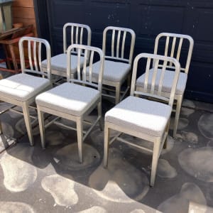 Set of 6 fireproof chairs 