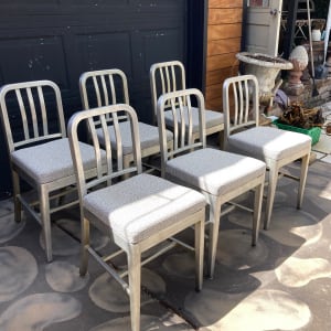 Set of 6 fireproof chairs 