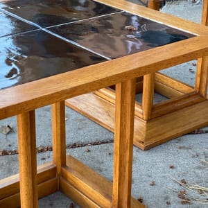 Pair of Drexel tile topped end table 