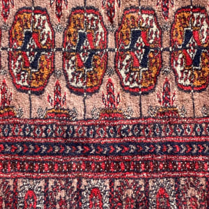 wool and silk bokara rug 