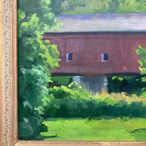 Original painting on board - Zumbrota Covered Bridge 