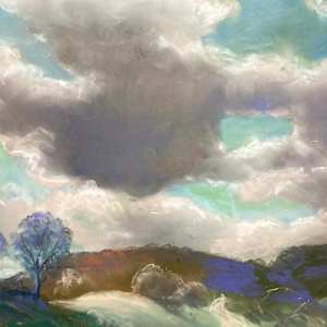 Carl G. T. Olson original pastel #167, Image 1.