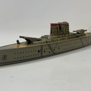 Marx toy battleship 