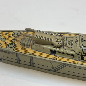 Marx tin toy battleship 