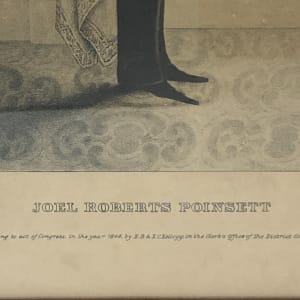 Framed silhouette of Joel Roberts Poinsett 