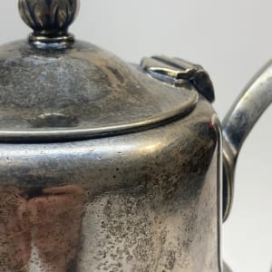 Nickel plated Railroad serving pitcher 