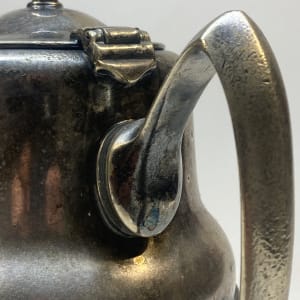 Nickel plated Railroad serving pitcher 