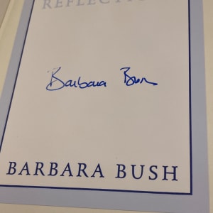 Autographed Barbara Bush book 