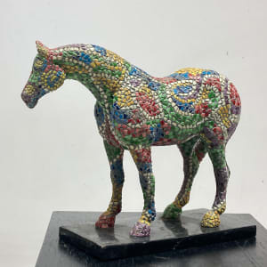 Multi colored horse figure 