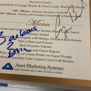 Autographed George Bush book 