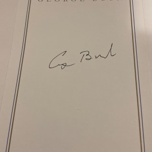 Autographed George Bush book 