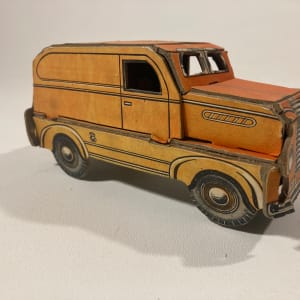 vintage Built-Rite cardboard panel truck toy 