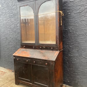 2 piece primitive cabinet 