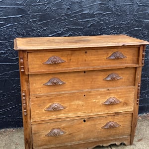 Primitive 4 drawer chest 