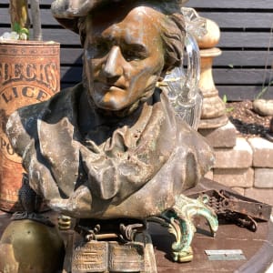 Wagner metal sculptural bust 
