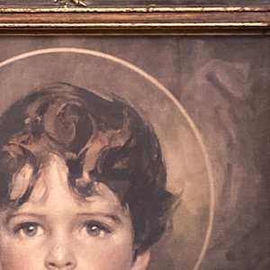 Framed image of boy Jesus 