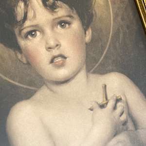 Framed image of boy Jesus 