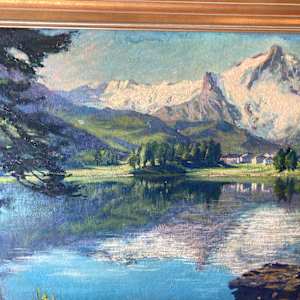 framed original painting by Minnesota artist Isabel Crawford 