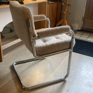 tubular chrome chair 