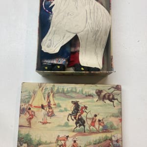 Vintage Native American dolls in original Cowboy box 