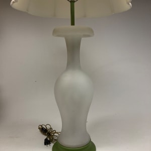 Art Glass tall modern table lamp 