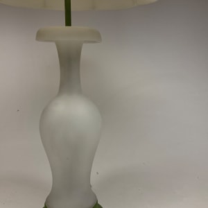 Art Glass tall modern table lamp 