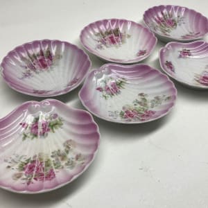 set of 6 shell dishes 