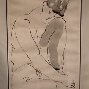 Framed original ink drawing by James Conaway 