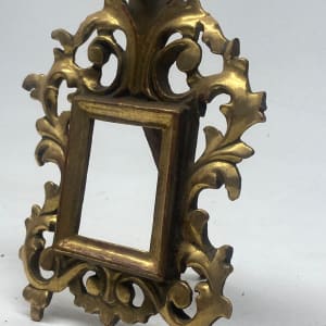 hand decorated gold gilt Italian dresser top frame 