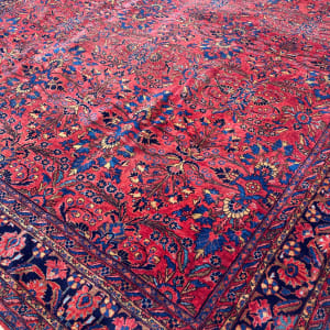 LARGE hand tied Wool antique Persian rug 
