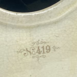 ansonia "No 419" porcelain clock 